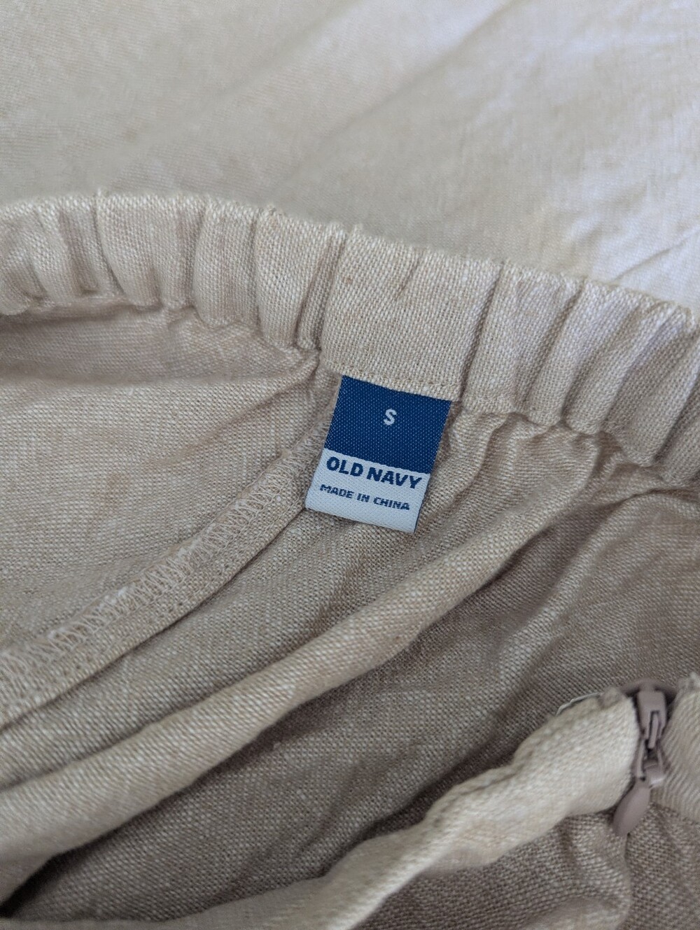 Two-piece Natural Linen Blend Maxi Skirt And Square Neck Top Set - Picture 16 of 16